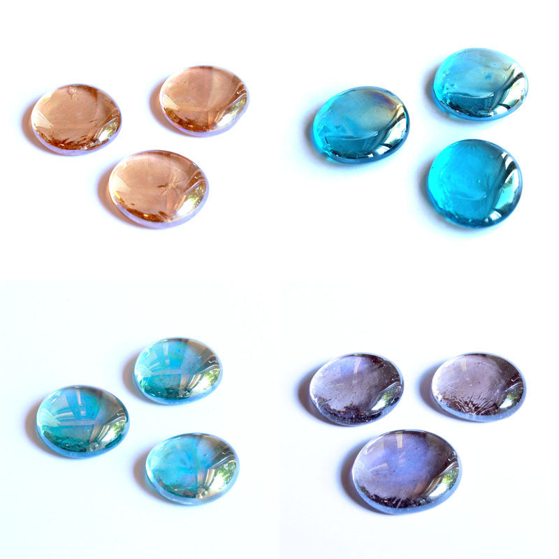 Glasnuggets - 30mm 4er-Mix irisierend
