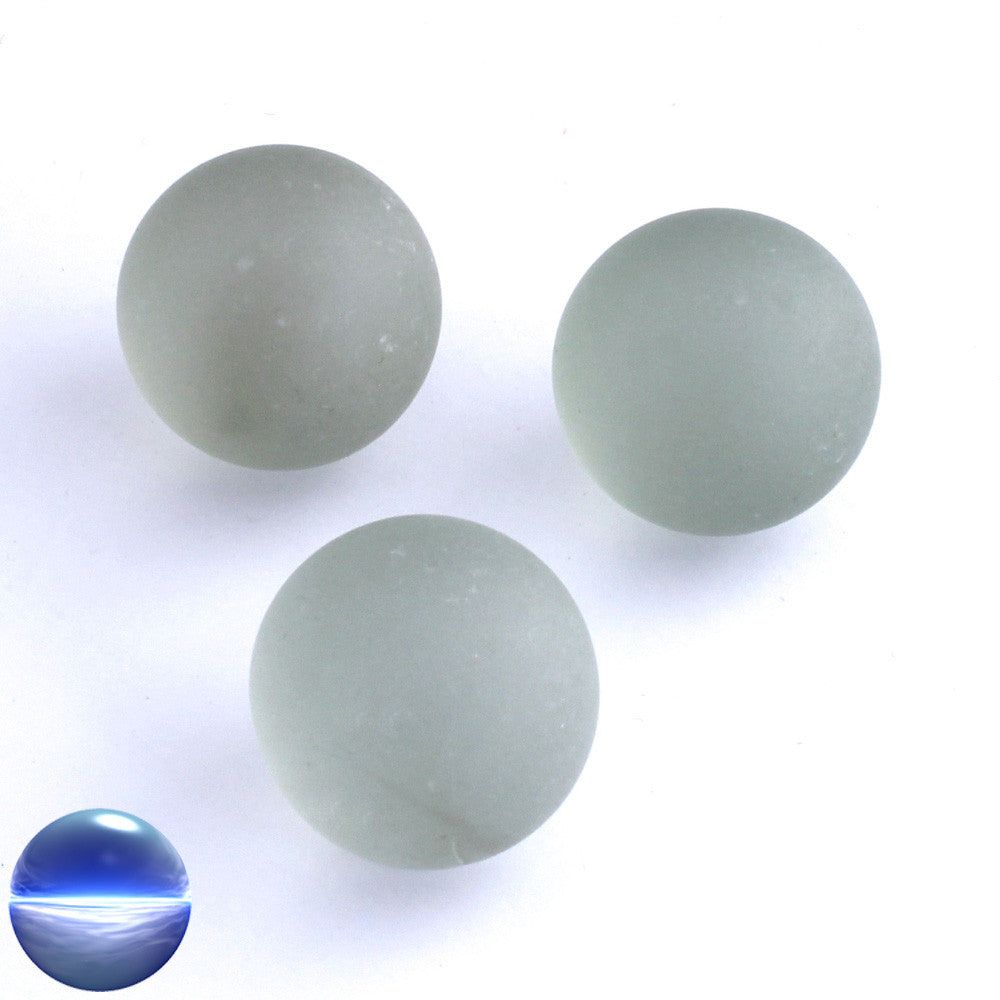 Glasmurmeln - gefrostet klar 25mm | mit mattem Eiseffekt