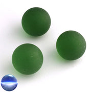 Glasmurmeln - gefrostet grün 25mm | mit mattem Eiseffekt