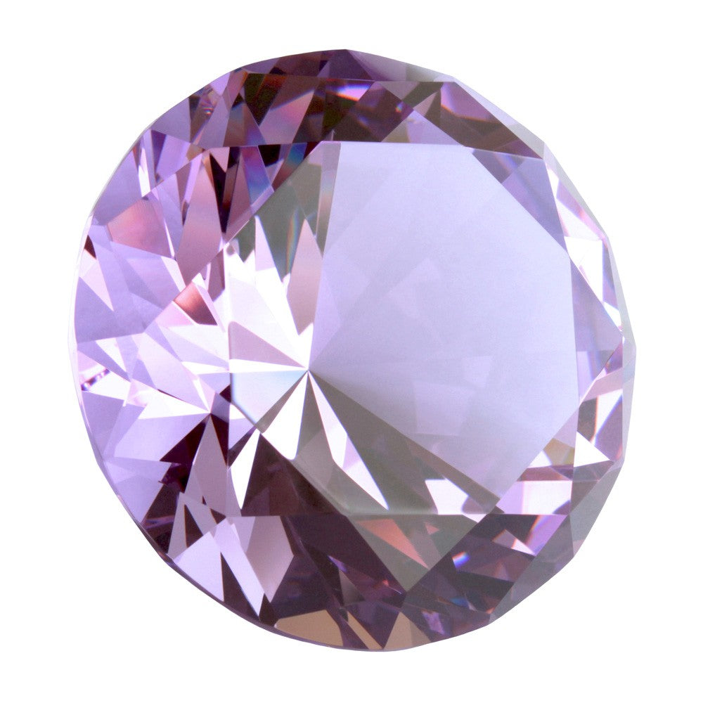Kristallglas-Diamant A - alexandrite 100mm | mit 56 Facetten Schliff