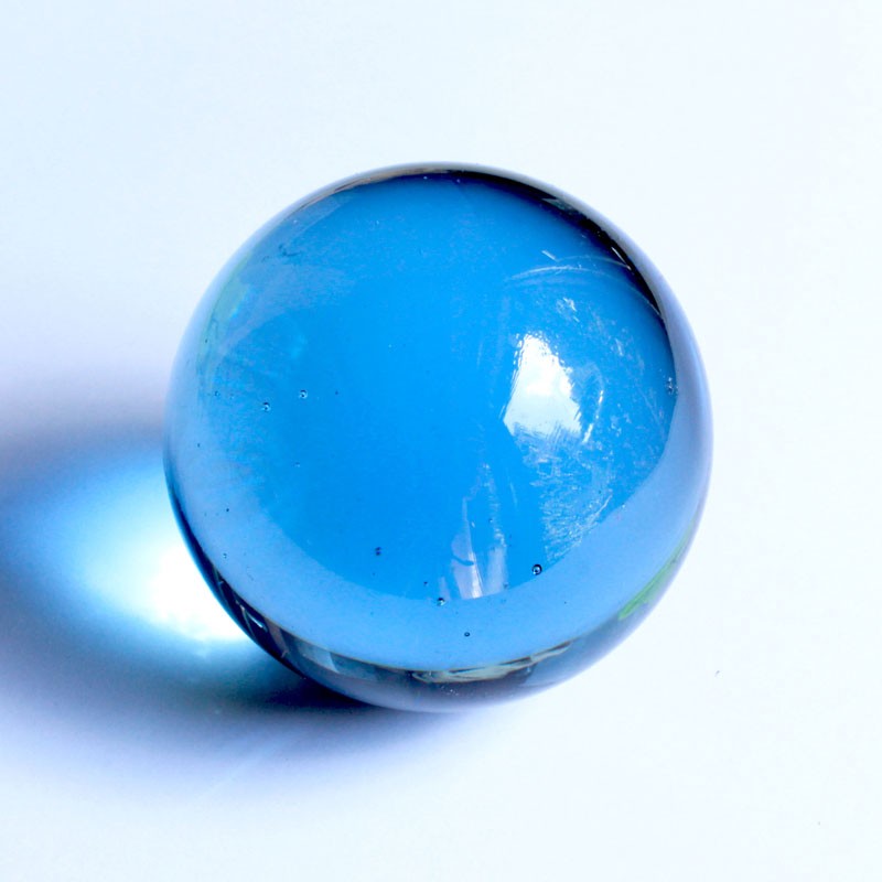 Glaskugel - hellblau 50mm | durchgefärbt und handgemacht