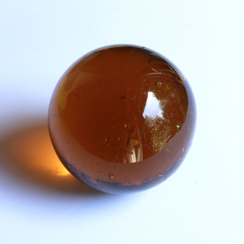Glaskugel - amber 70mm | durchgefärbt und handgemacht