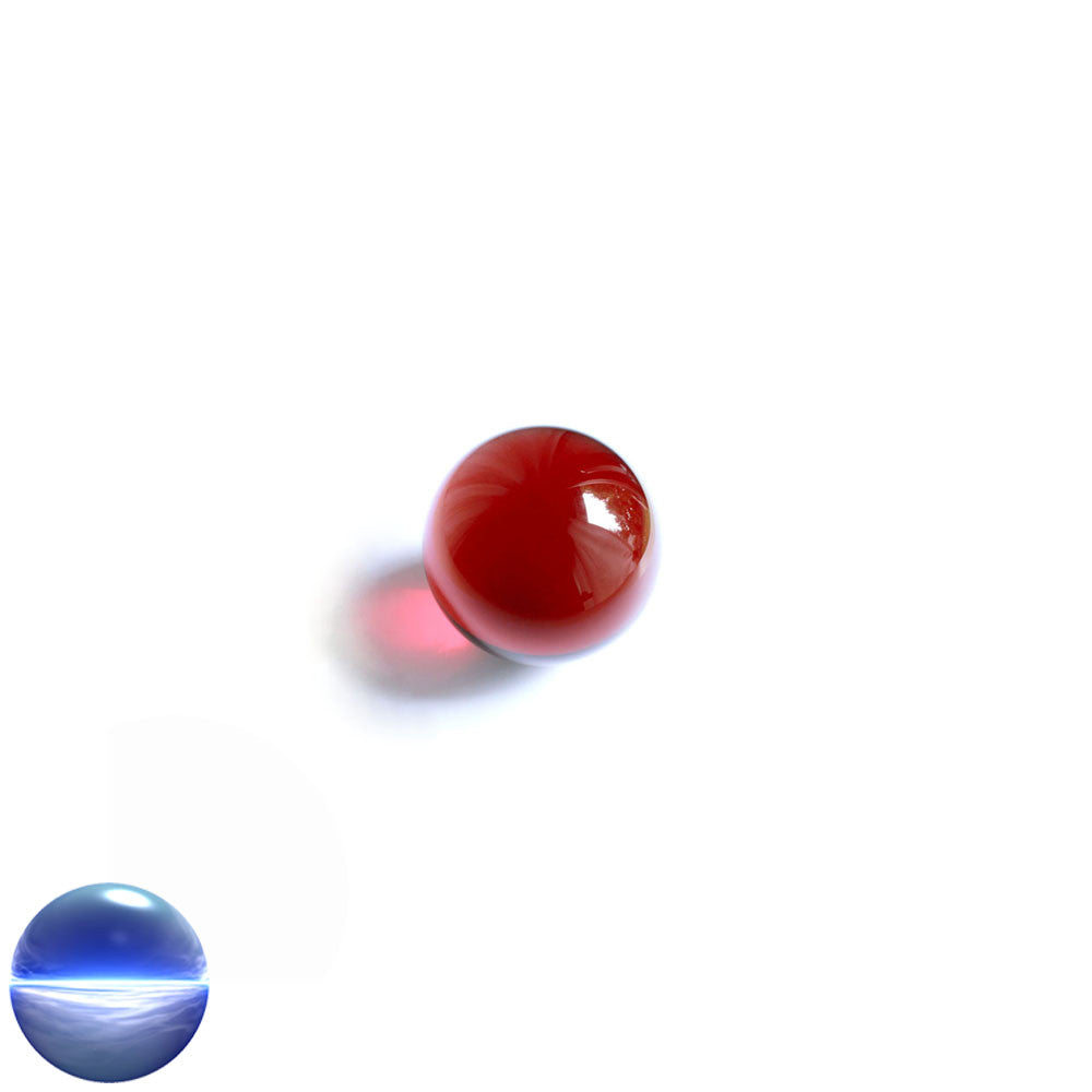 Kristallglaskugel rot 16 mm| optisch rein und ohne Schlieren