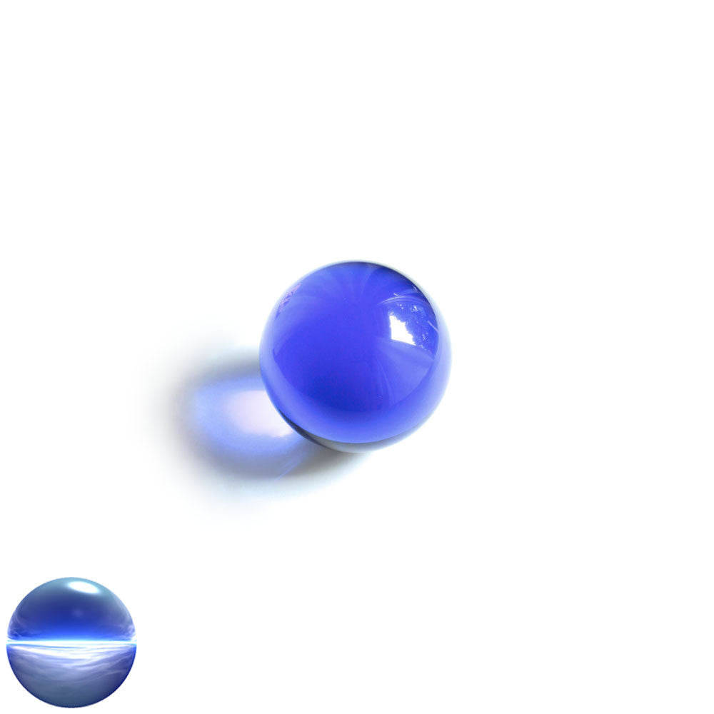 Kristallglaskugel dunkelblau 30 mm | optisch rein und ohne Schlieren