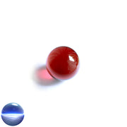 Kristallglaskugel rot 16 mm| optisch rein und ohne Schlieren