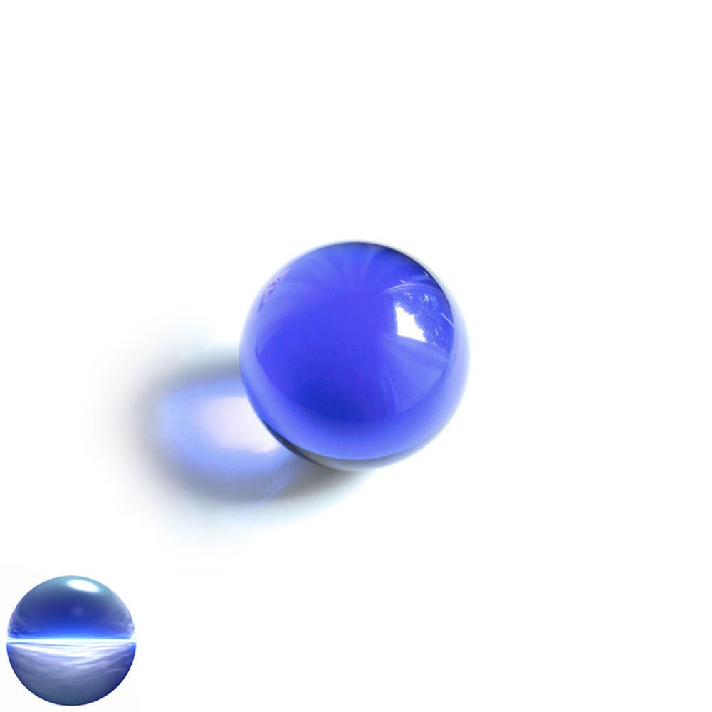 Kristallglaskugel dunkelblau 40 mm | optisch rein und ohne Schlieren