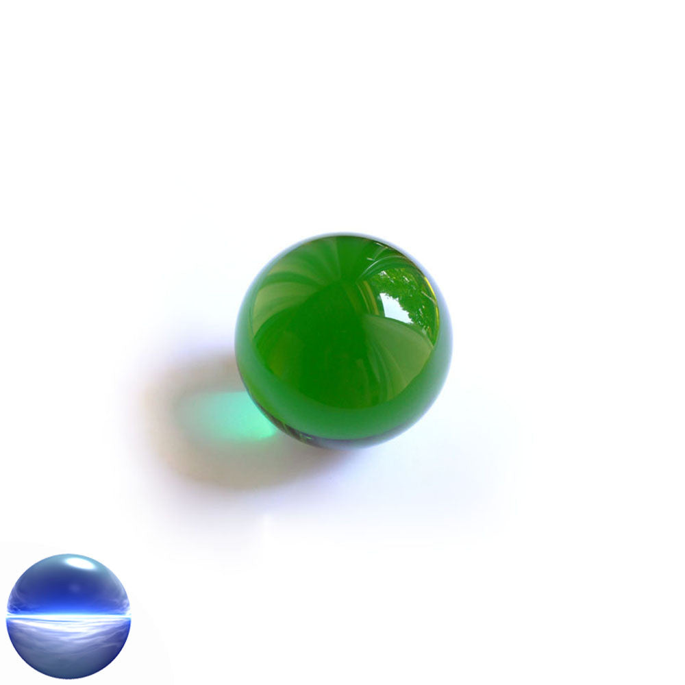 Kristallglaskugel grün 40 mm | optisch rein und ohne Schlieren