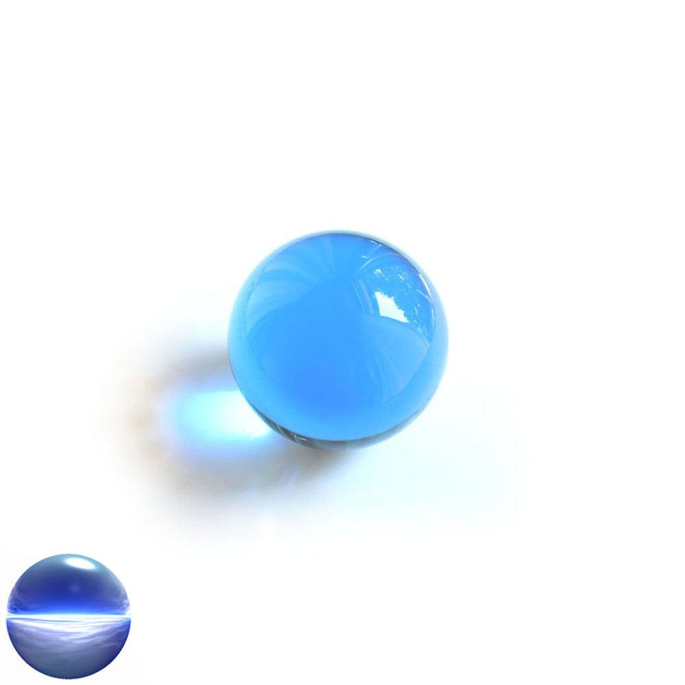 Kristallglaskugel hellblau 40 mm | optisch rein und ohne Schlieren