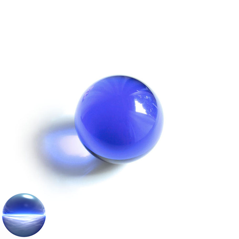 Kristallglaskugel dunkelblau 50 mm | optisch rein und ohne Schlieren
