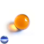 Kristallglaskugel orange-amber 50 mm | optisch rein und ohne Schlieren