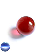 Kristallglaskugel rot 50 mm| optisch rein und ohne Schlieren