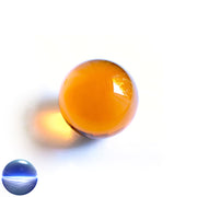 Kristallglaskugel orange-amber 60 mm | optisch rein und ohne Schlieren