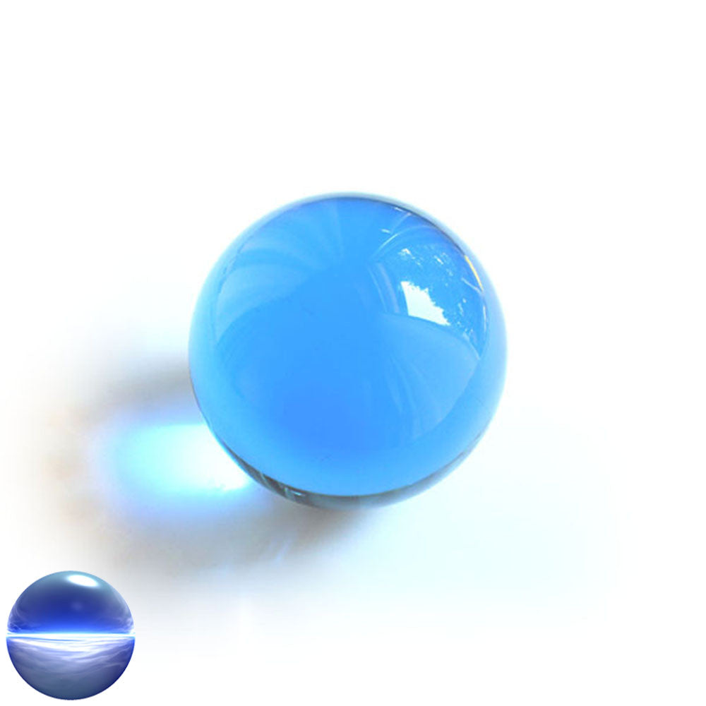 Kristallglaskugel hellblau 70 mm | optisch rein und ohne Schlieren