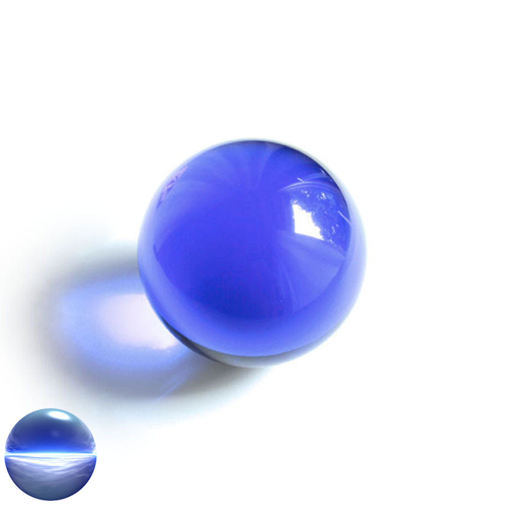 Kristallglaskugel dunkelblau 70 mm | optisch rein und ohne Schlieren