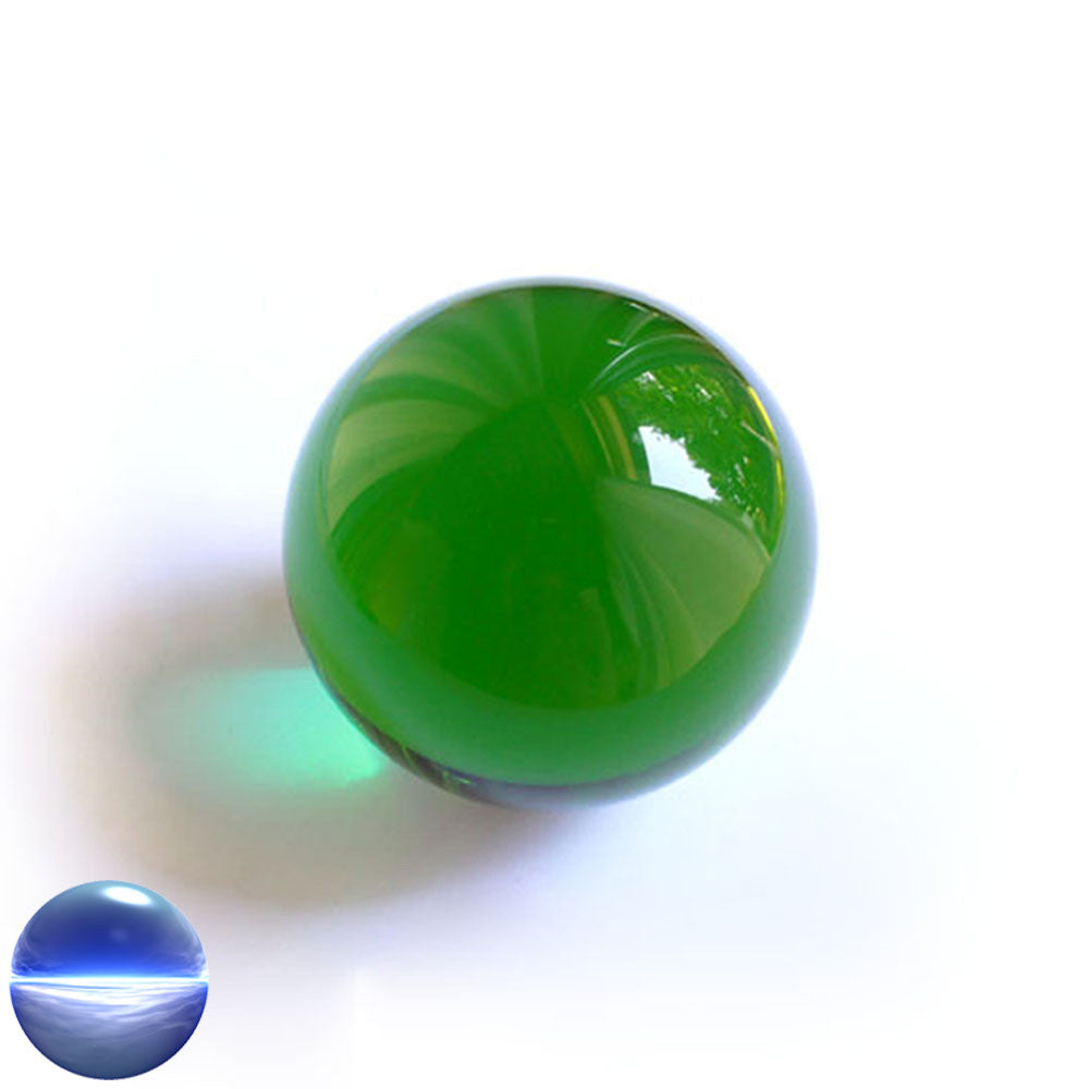 Kristallglaskugel grün 80 mm | optisch rein und ohne Schlieren