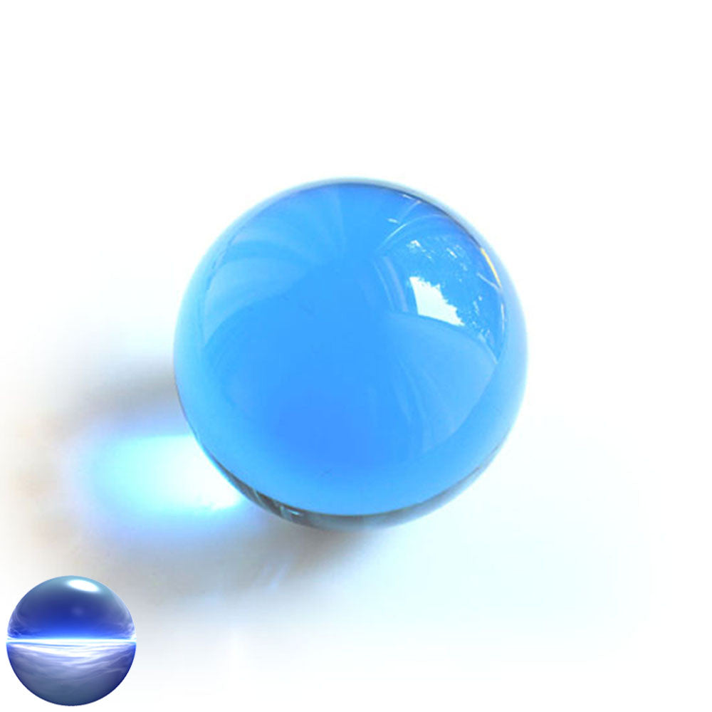 Kristallglaskugel hellblau 80 mm | optisch rein und ohne Schlieren