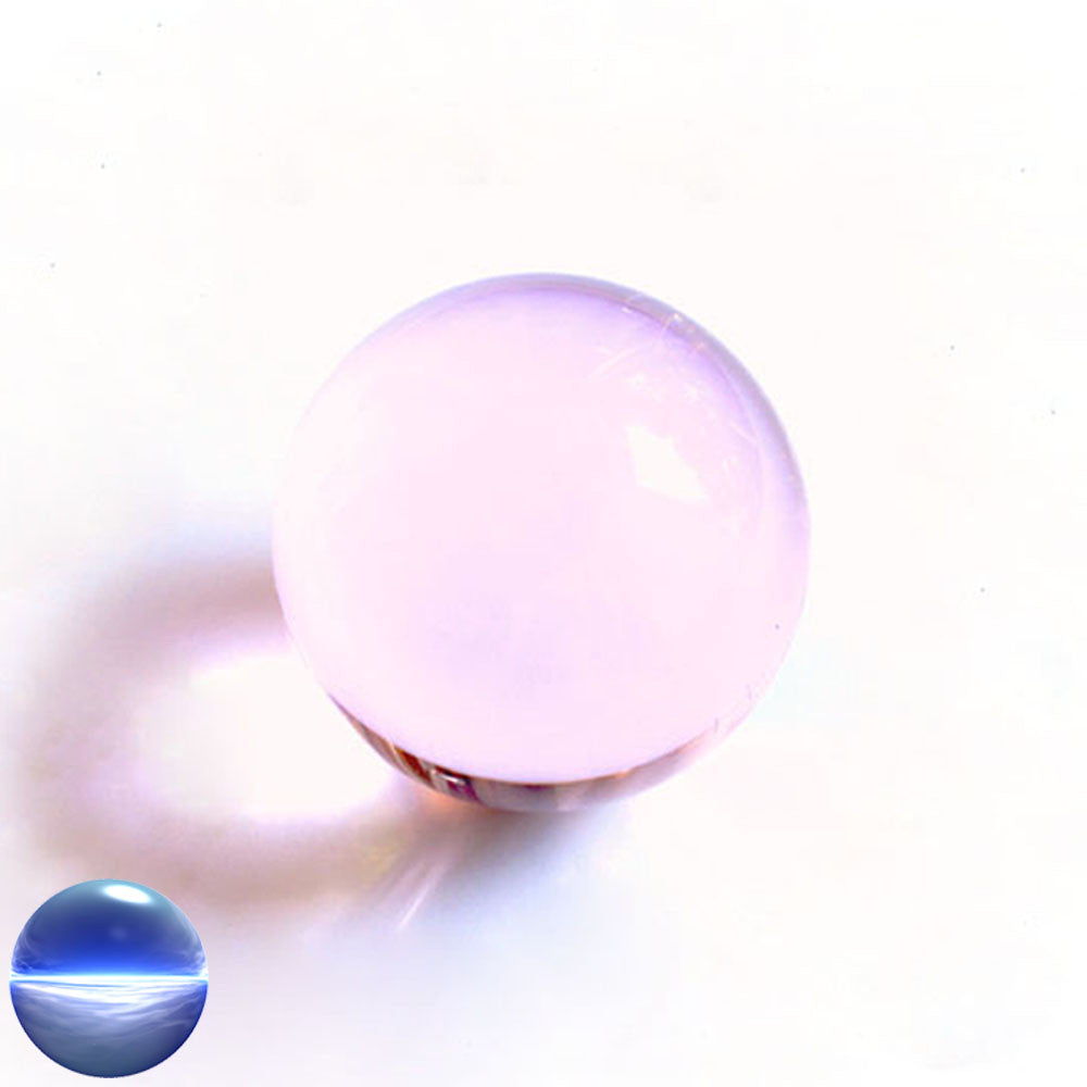Kristallglaskugel rosa 80 mm | optisch rein und ohne Schlieren