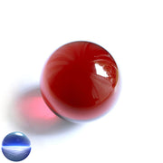 Kristallglaskugel rot 80 mm| optisch rein und ohne Schlieren