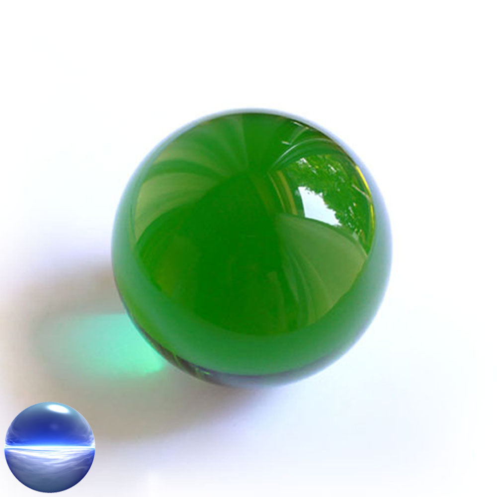 Kristallglaskugel grün 100 mm | optisch rein und ohne Schlieren
