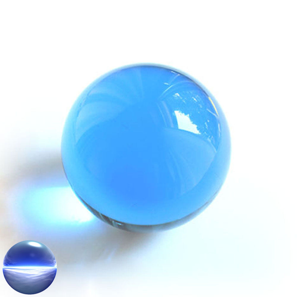 Kristallglaskugel hellblau 100 mm | optisch rein und ohne Schlieren