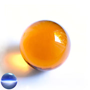 Kristallglaskugel orange-amber 100 mm | optisch rein und ohne Schlieren