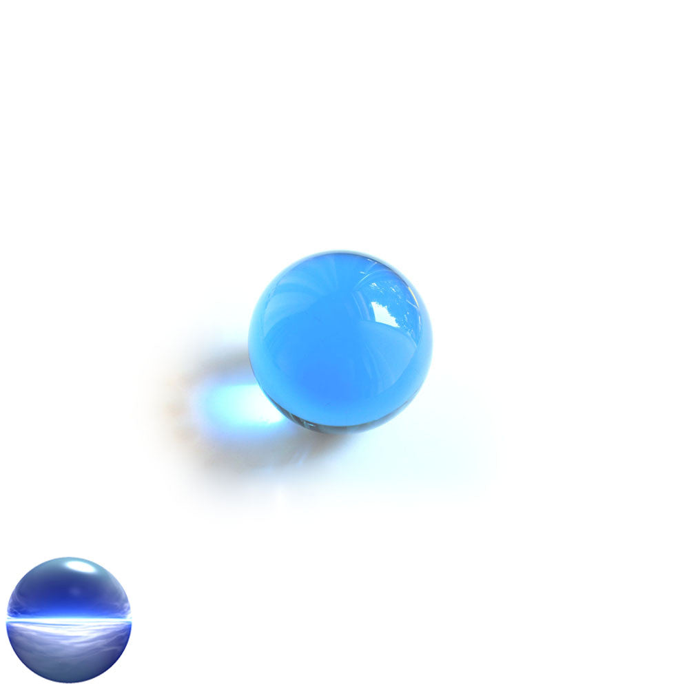 Kristallglaskugel hellblau 30 mm | optisch rein und ohne Schlieren