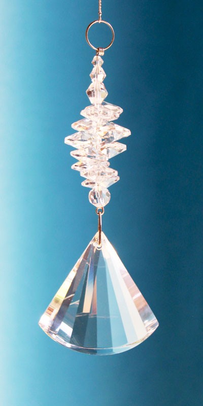 Cascade Kristallglas klar - Fächer | facettiert geschliffen