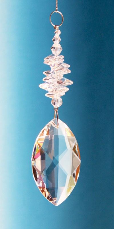 Cascade Kristallglas klar - Drachenauge | facettiert geschliffen