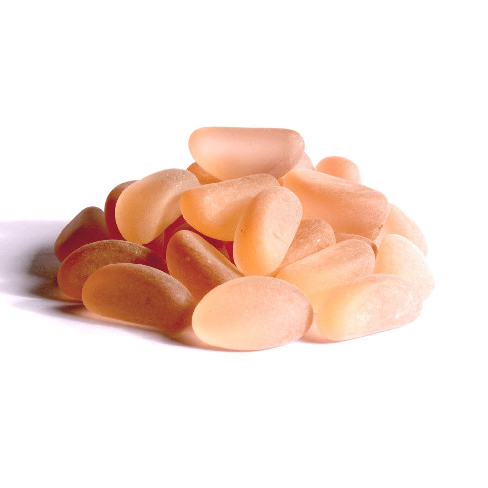 Glaskiesel Wedges 20-24mm abricot gefrostet