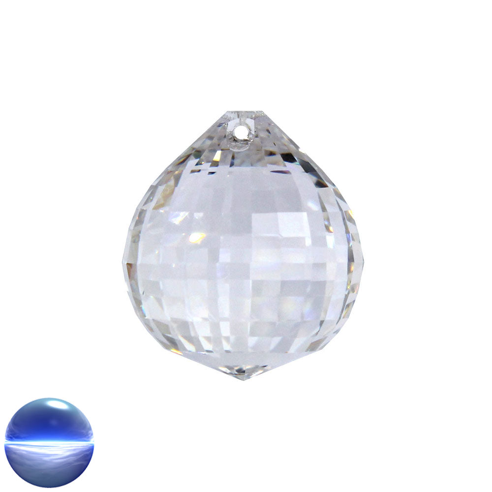 Glaskristall B - Kugel Quadrat 40mm