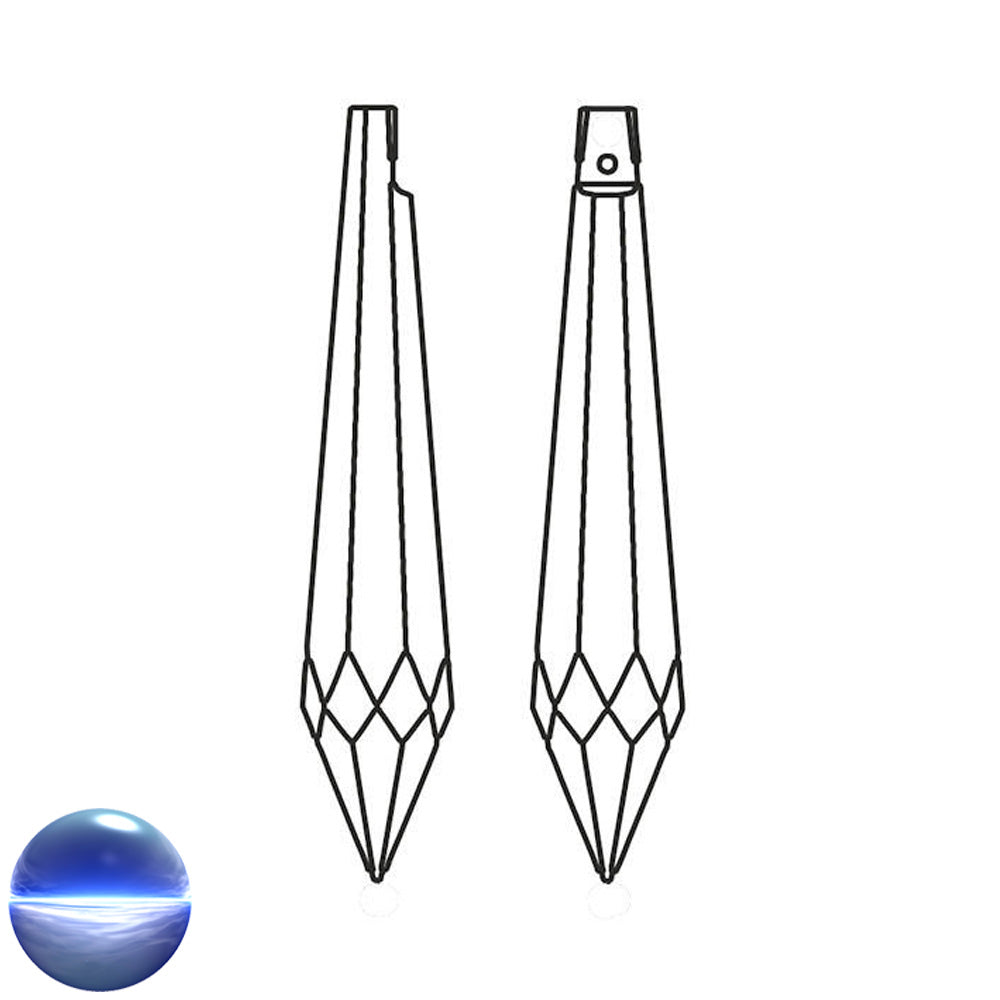 Glaskristall B - Eisspitze 63mm