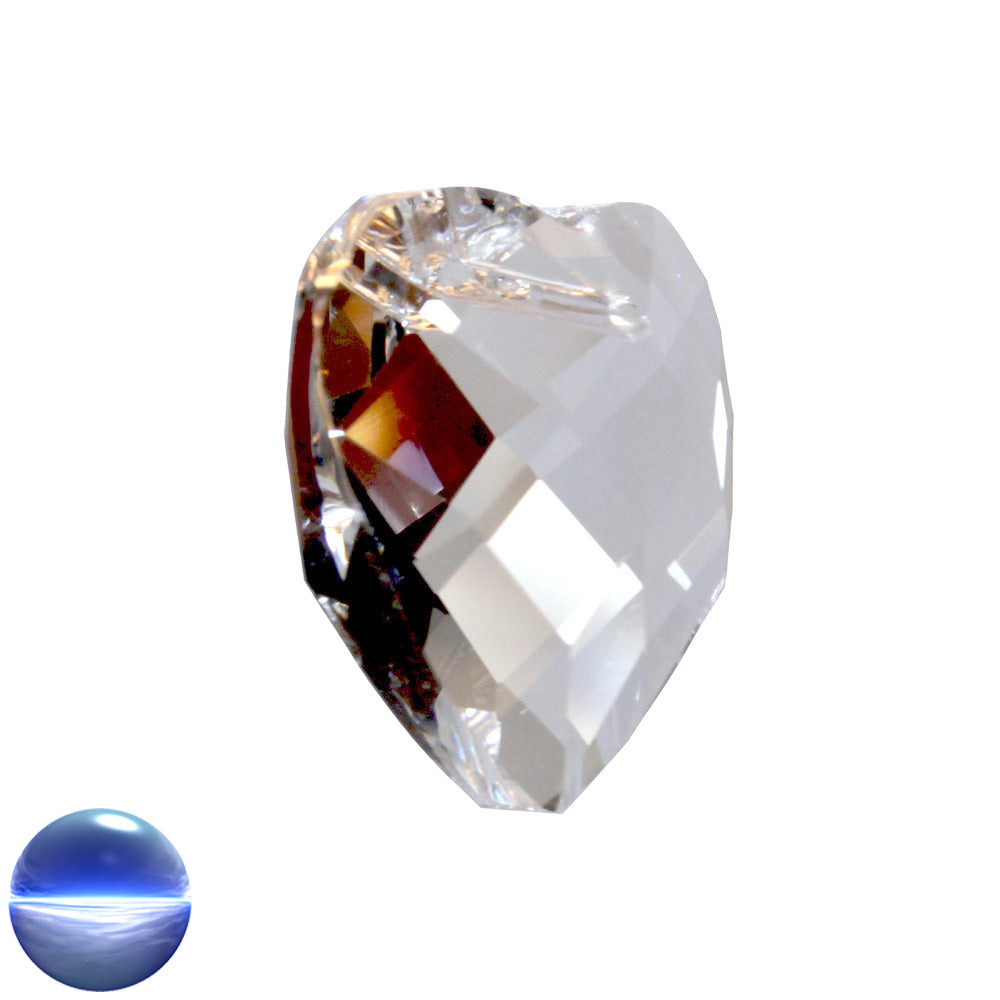 Glaskristall A - Herz Quadrat 28mm