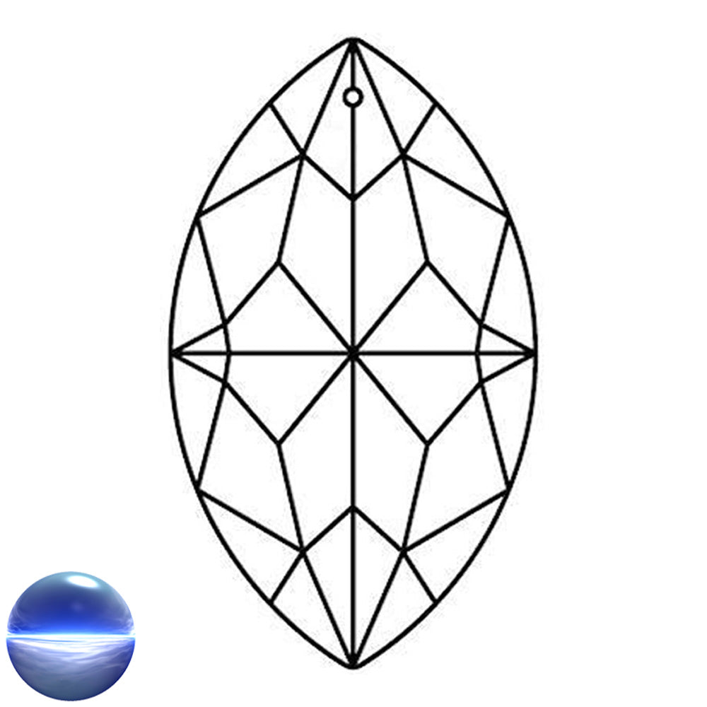 Glaskristall A - Drachenauge 63mm