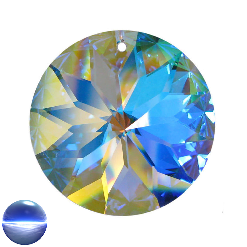 Glaskristall A - Rivoli irisierend 40mm