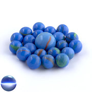 Glasmurmeln - blau opak