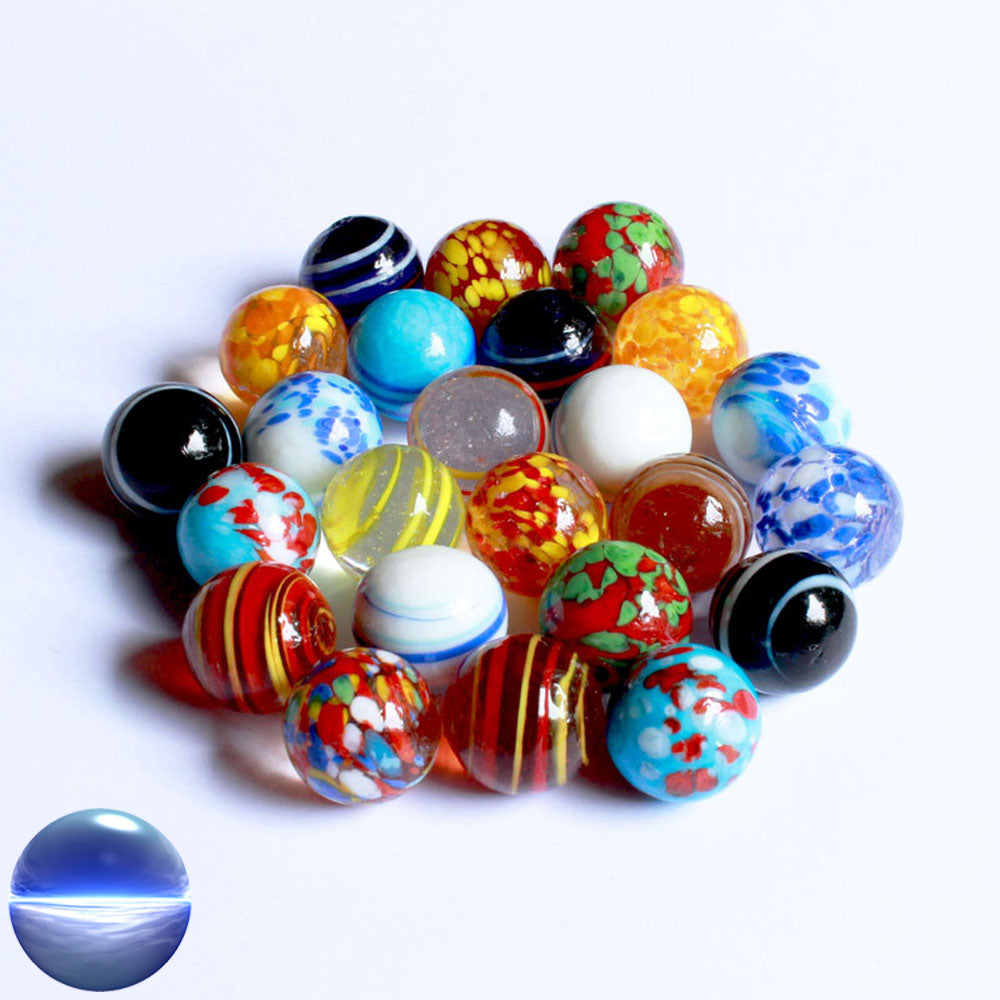 Glasmurmeln - Mustermix 20mm