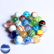 Glasmurmeln - Streifenmix 20mm