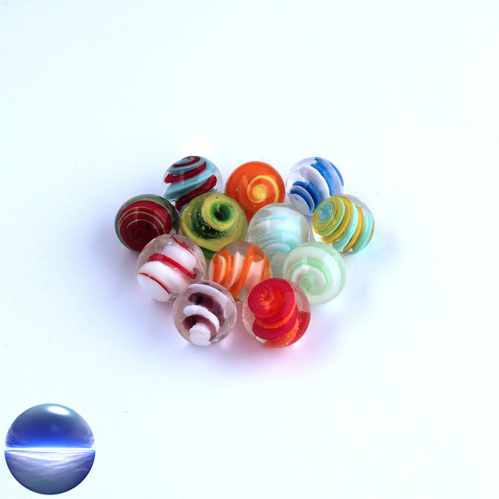 Glasmurmeln - Spiralen 17mm