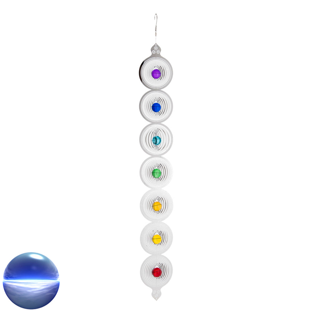 Windspiel Edelstahl - Mobile Regenbogen