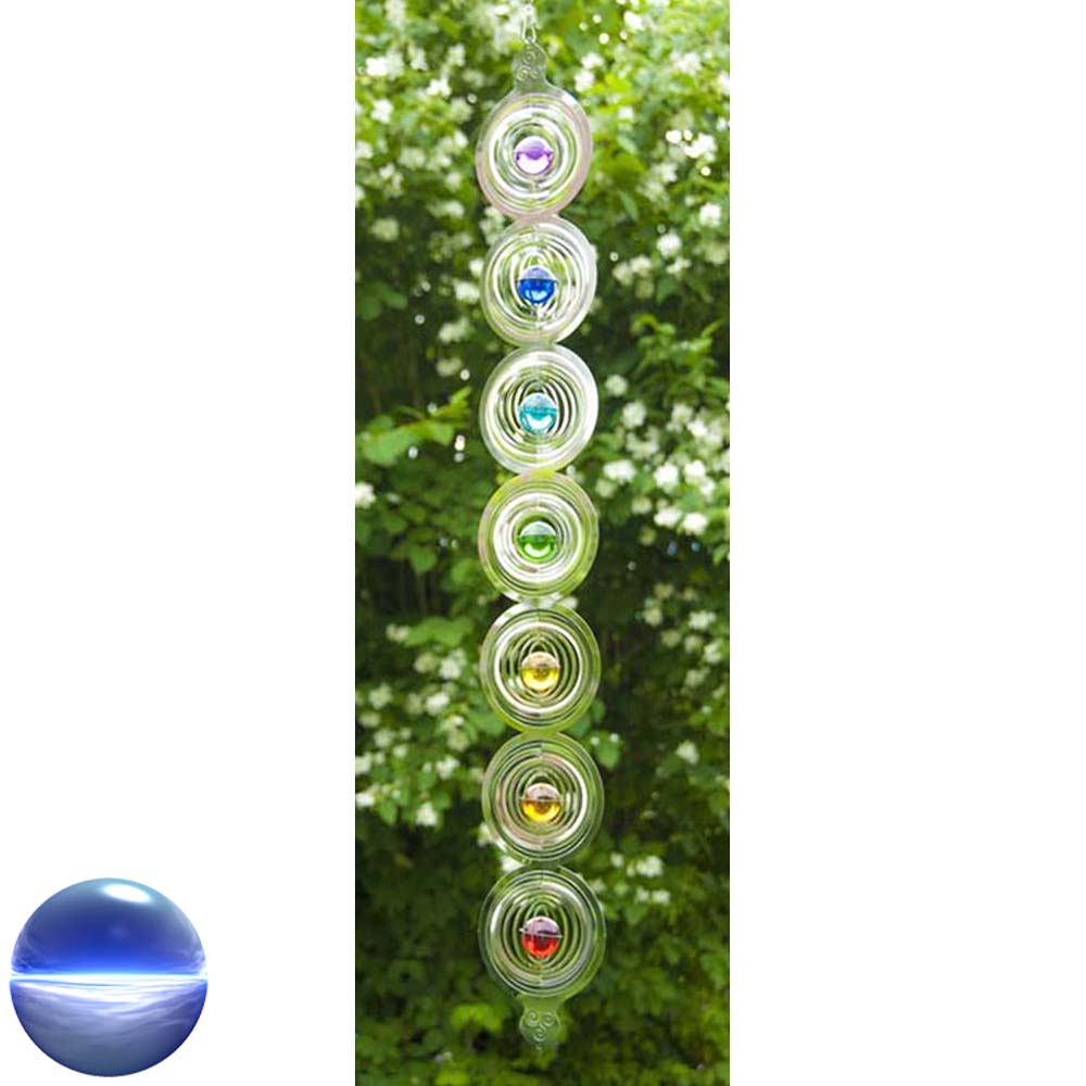 Windspiel Edelstahl - Mobile Regenbogen