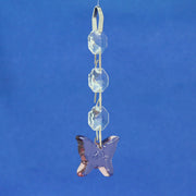 Glas-Hänger - Schmetterling lila