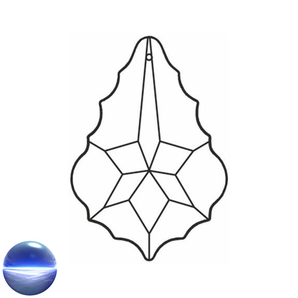Glaskristall B - Drachenträne 76mm