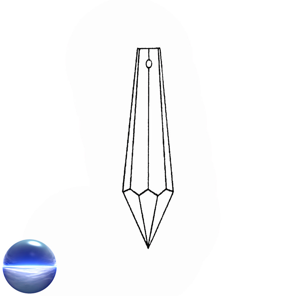 Glaskristall A - Wiener Pendel 47mm