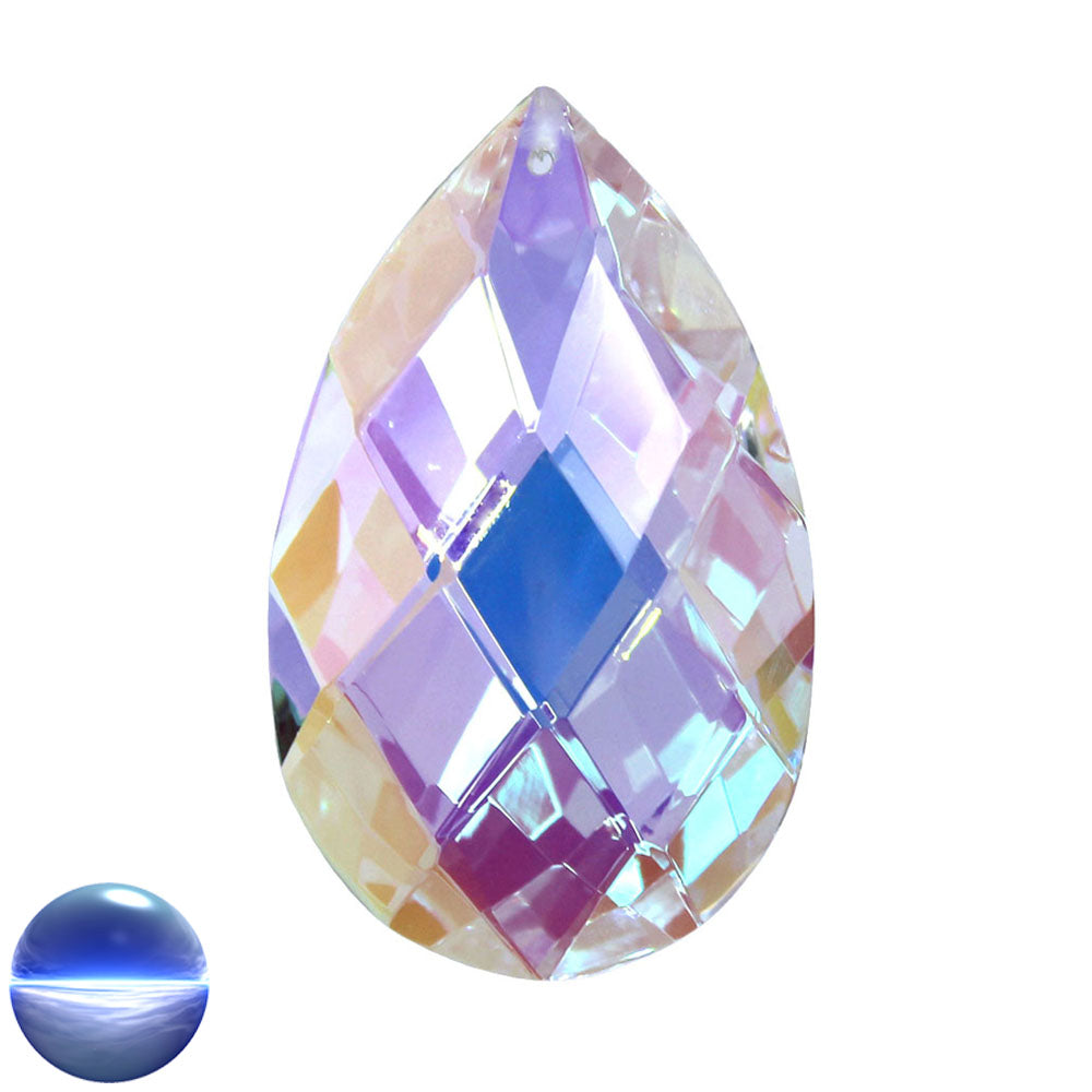 Glaskristall B - Salzburger Raute irisierend 76mm