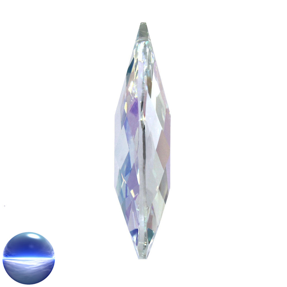 Glaskristall B - Salzburger Raute irisierend 76mm