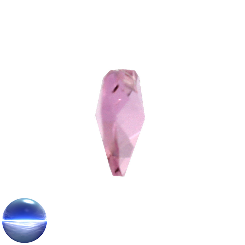Glaskristall B - Herz 20mm rosa