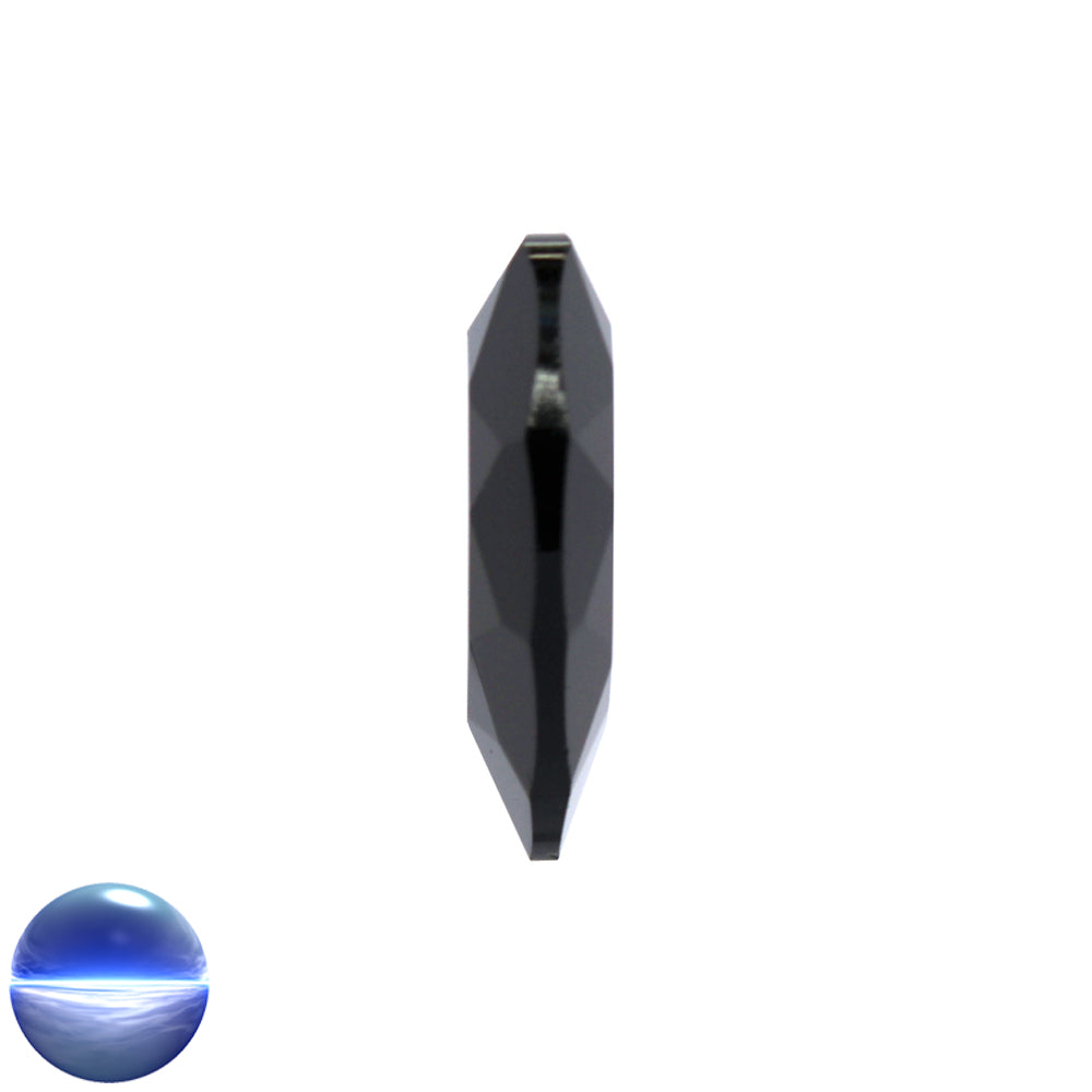 Glaskristall B - Herz schwarz 30mm