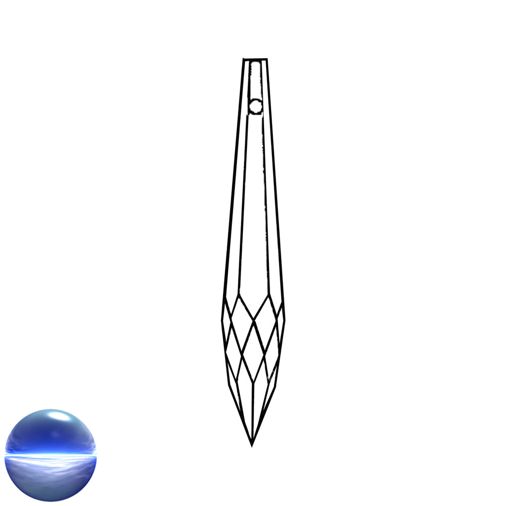 Glaskristall A - Eisspitze 63mm