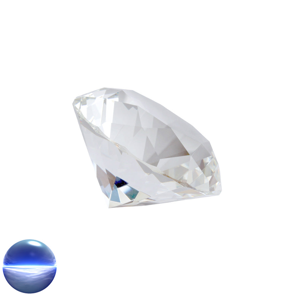 Kristallglas-Diamant A - 56 Facetten klar 80mm