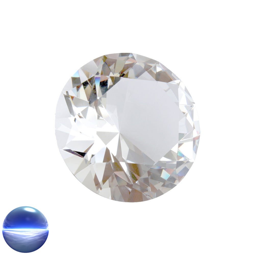 Kristallglas-Diamant A - 56 Facetten klar 80mm